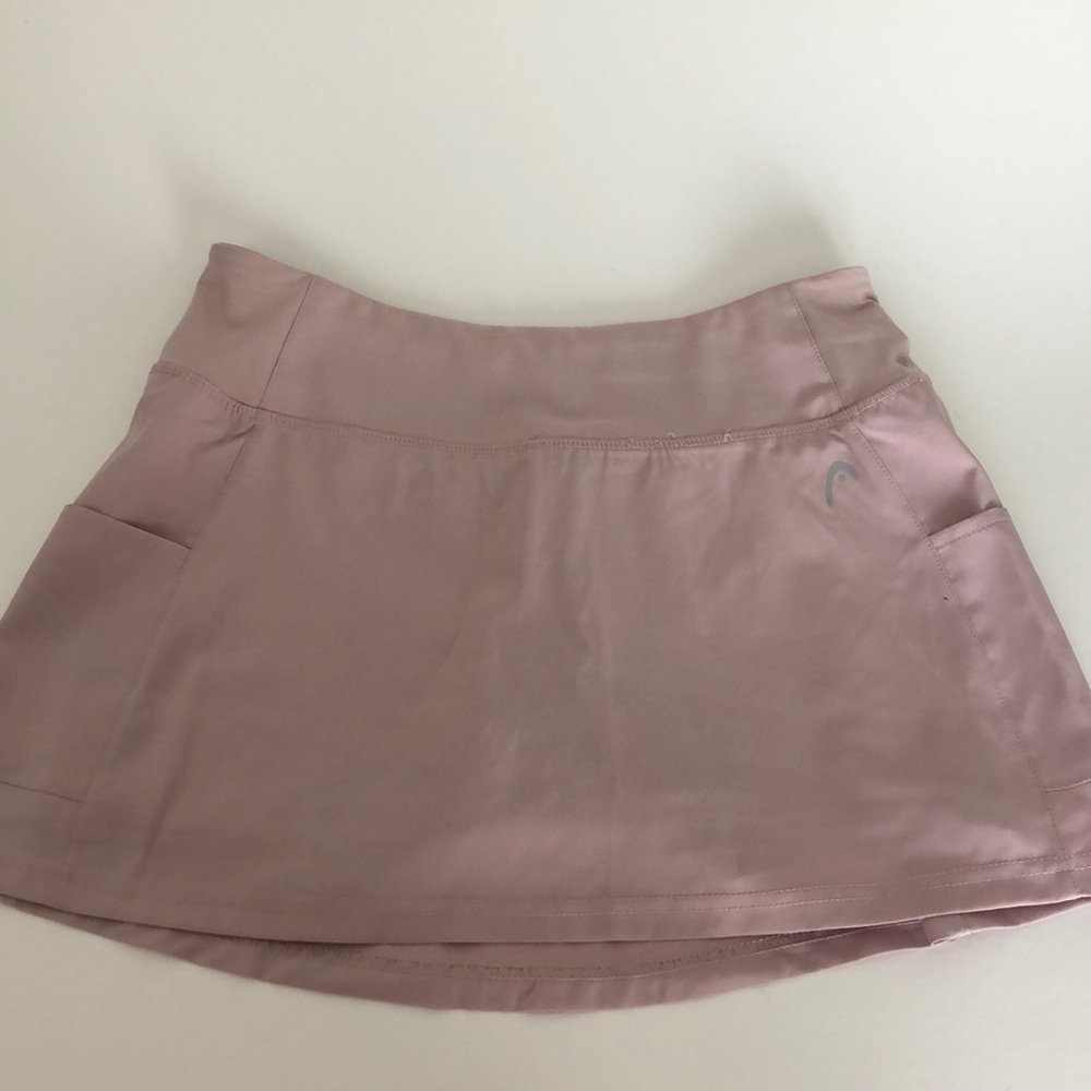 Blush pink tennis skirt